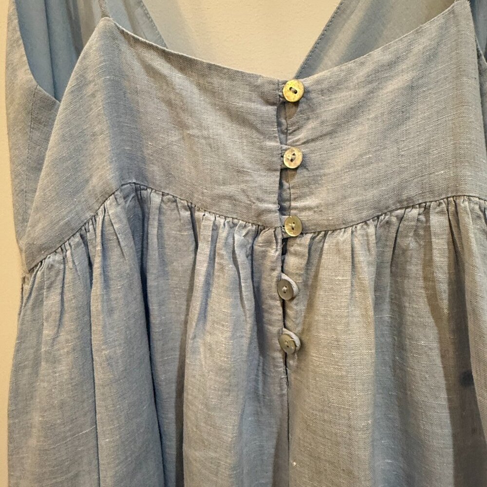 Blue Maxi Dress with Tie Back Detail - Picture 8 of 8